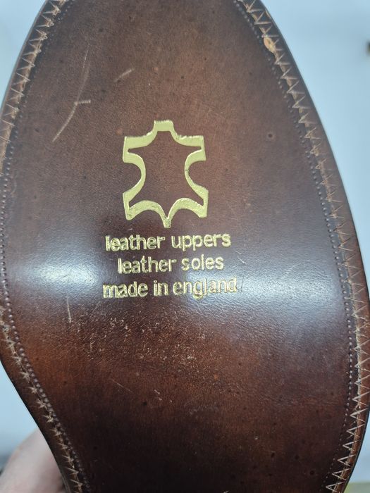 Vintage Loake Dark Brown Camel leather Derbies, UK 8,5/EUR 43