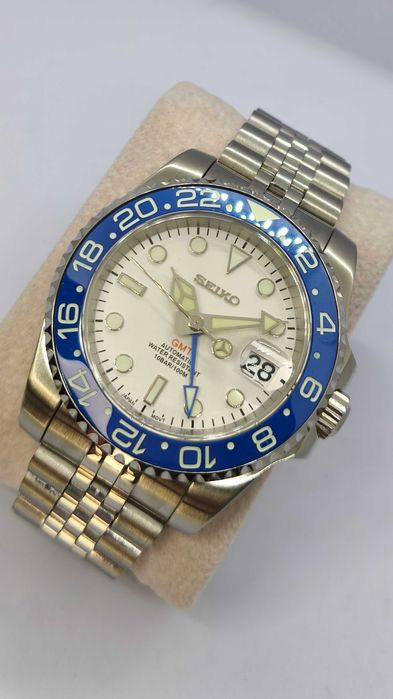 Ceas automatic Seiko modificat, GMT