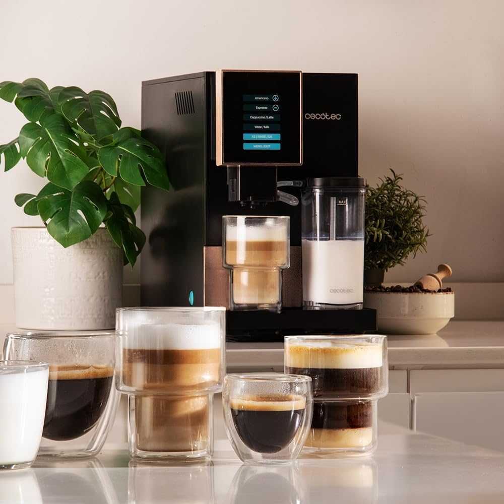 Cecotec Cremmaet Compactccino Black Rose, 19 бара, контейнер за мляко