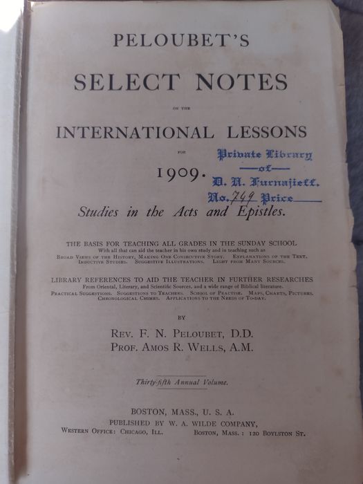 Амтикварни книги - Peloubet's Select Notes on International Lessons