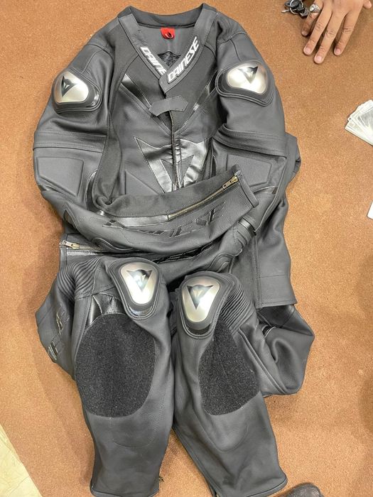 Combinezon Moto Dainese Full Black 2 piese