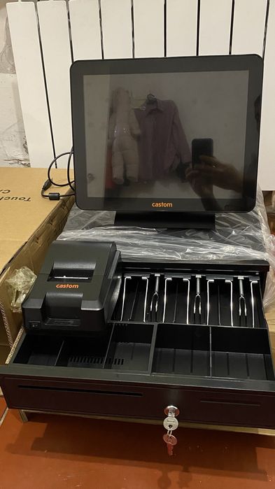 Моноблок для кассы с принтером и денежным ящиком