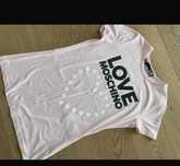 Tricou original Moschino M, nou