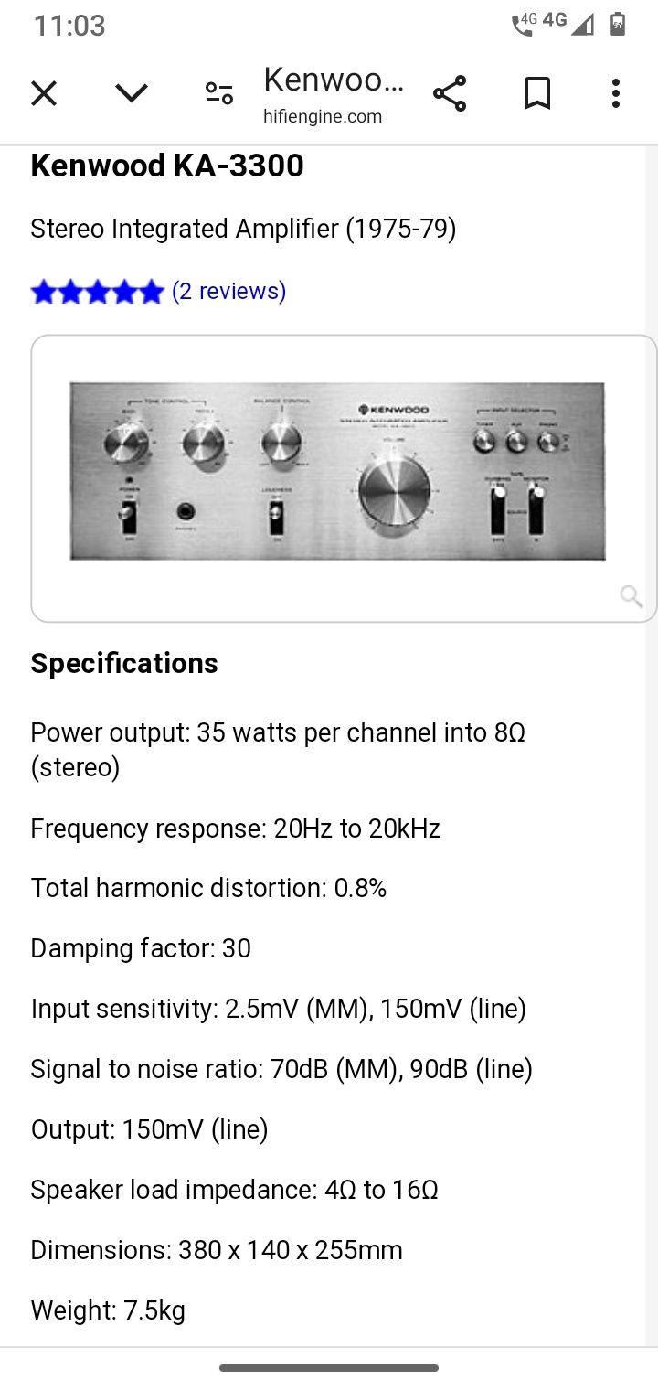 Amplificator Kenwood KA-3300