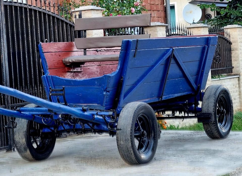 Coș  Căruță Ștraf făcută la comanda  Fier forjat Roti Spitate
Fier for