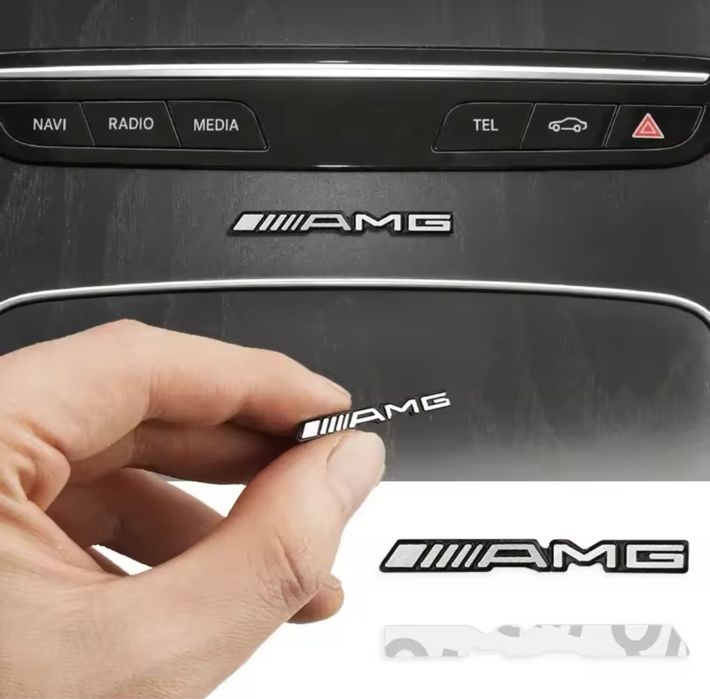 Emblema volan AMG / Interior Mercedes / Sticker Sigla Stema