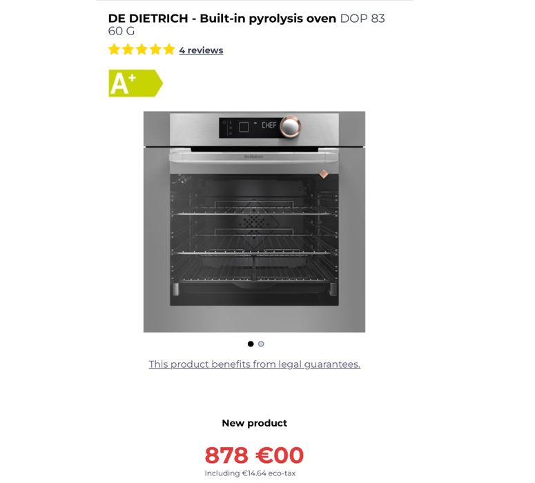 Cuptor electric încorporabil De Dietrich DOP8360G