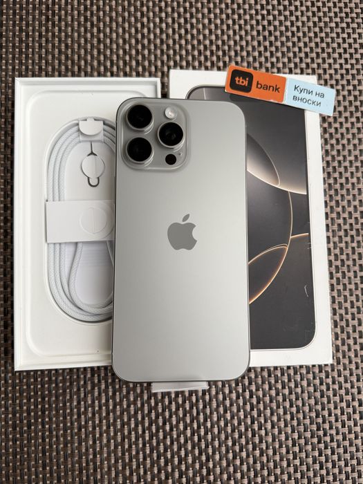 НОВ!iPhone 16 Pro max*ЛИЗИНГ 92лв/м Natural айфон 16 про макс 256