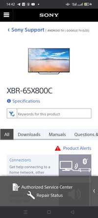 Sony Xbr-65x800c 4K android