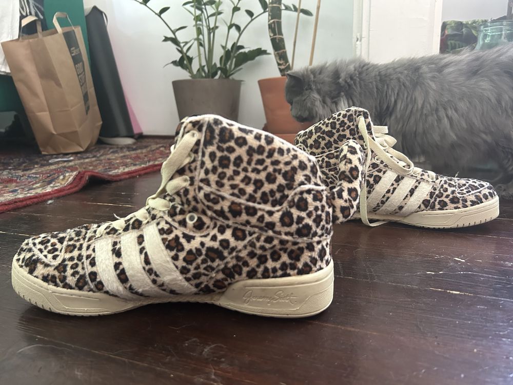 Adidas Jeremy Scott Tail Leopard Sandstorm