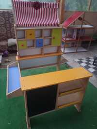 Дървен детски магазин
