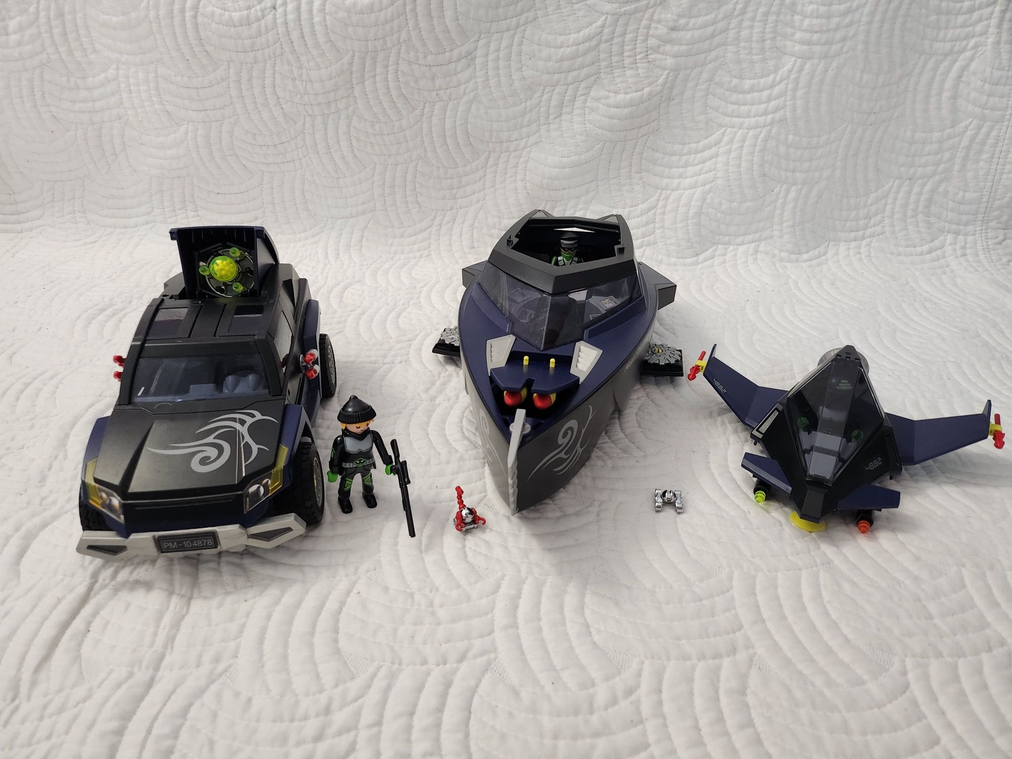 Playmobil robo gang truck şi robo gang yacht
