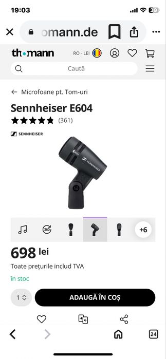 Vand microfon sennheiser