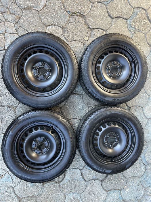 Jante otel 5x112mm, anvelope iarna 185/65 R15, Mercedes clasa A sau B!