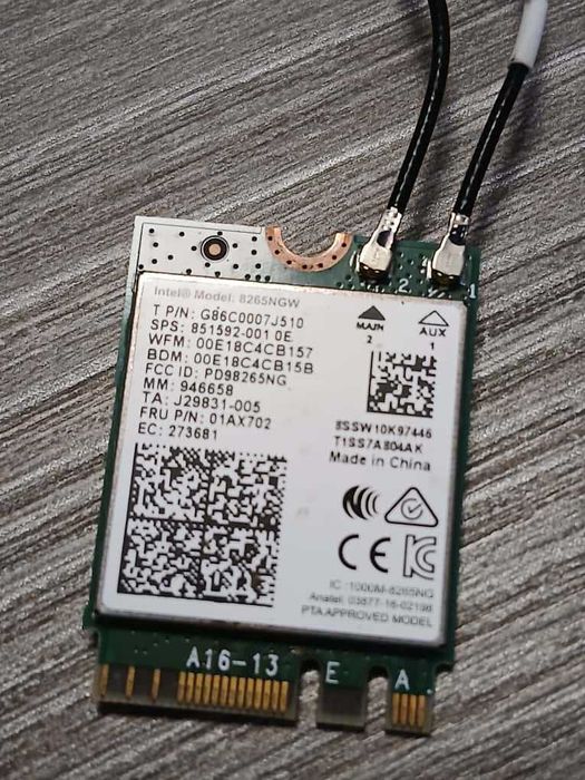Placa wireless chipset Intel pentru laptop ASUS F540U
