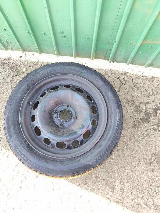 Set jante tabla r16 4x108 Peugeot Citroen cu anvelope m+s