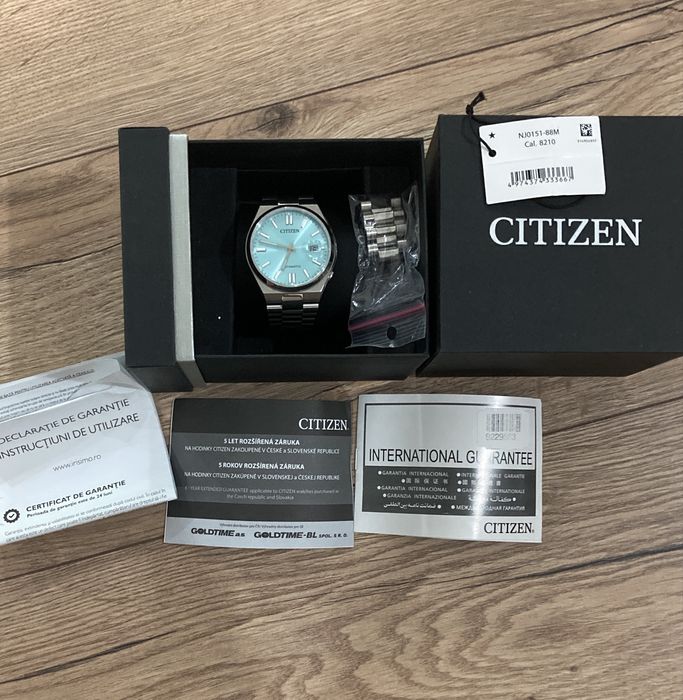 Ceas Citizen Tsuyosa 40mm tiffany blue