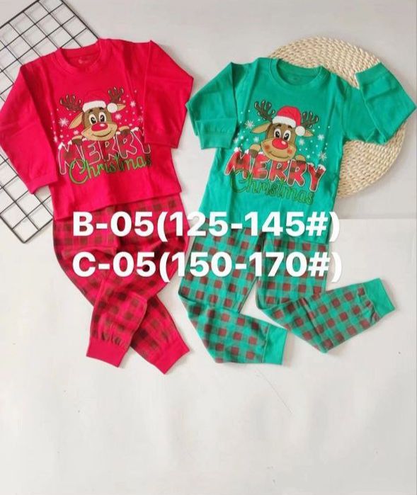 Pijamale copii cu tematica de Craciun