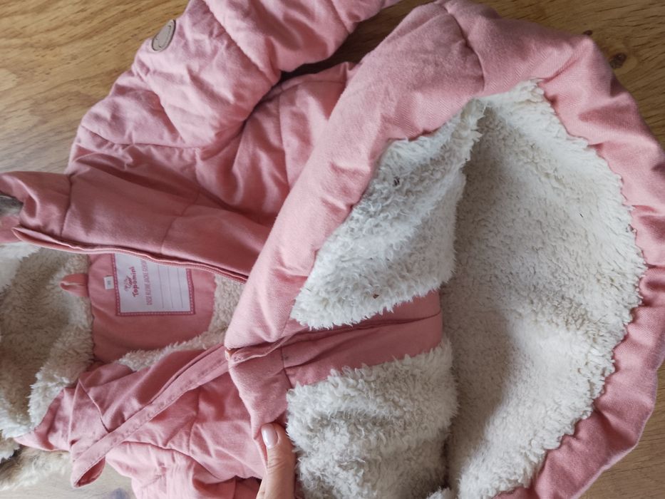 Розово топло зимно яке момиче размер 86