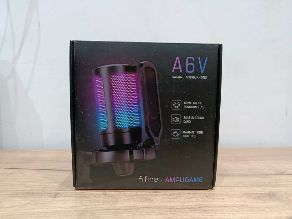 Микрофон Fifine A6V AmpliGame — идеален для стримов игр и записи звука
