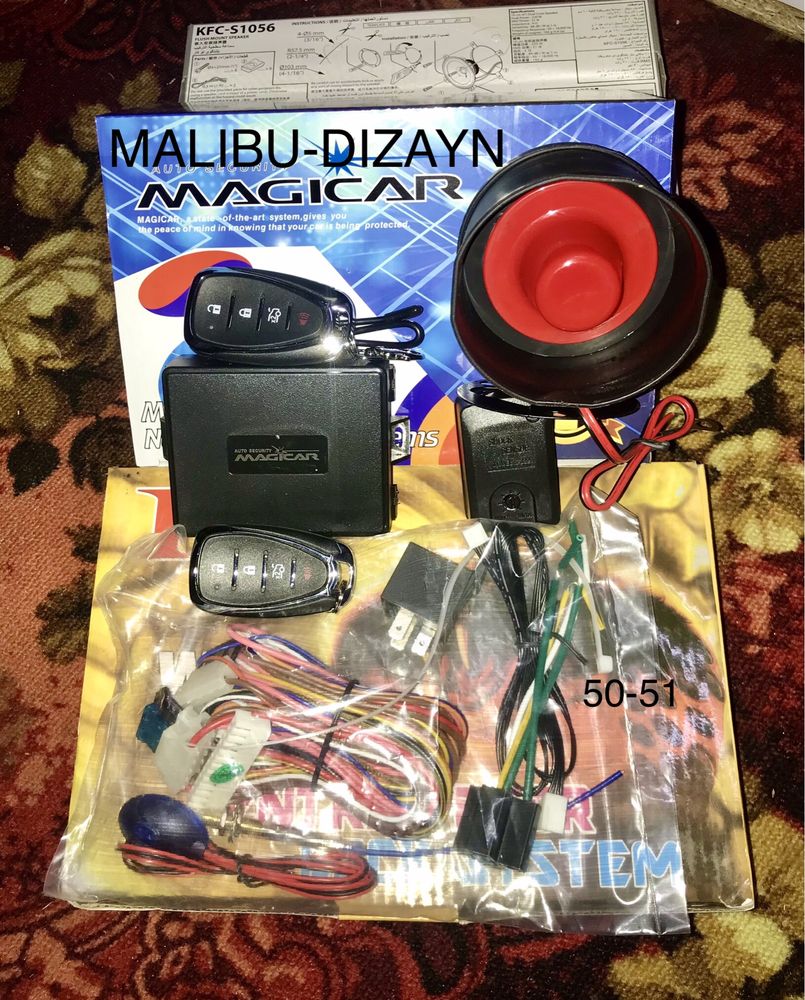 Magicar 2 +ta pulitli Malibu 2 dizayn kamplekt yeng signalizatsiya mej