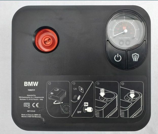 Compresor auto umflat roti+solutie kit pana originale BMW produs NOU