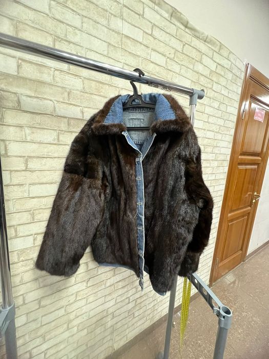 Шуба норка коричневая 46 размер