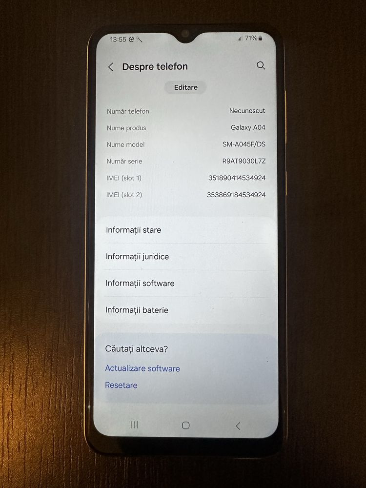 Samsung galaxy A04 stare excelenta