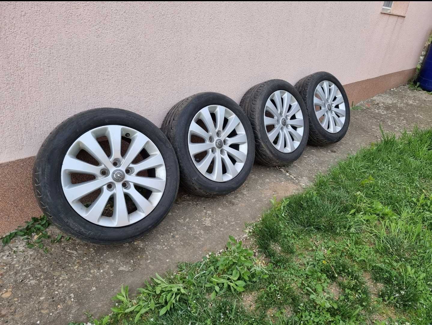 Jante Opel R17 5x115 cu cauciucuri Riken 225/50 de vară