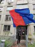 Steag rosu albastru Steaua