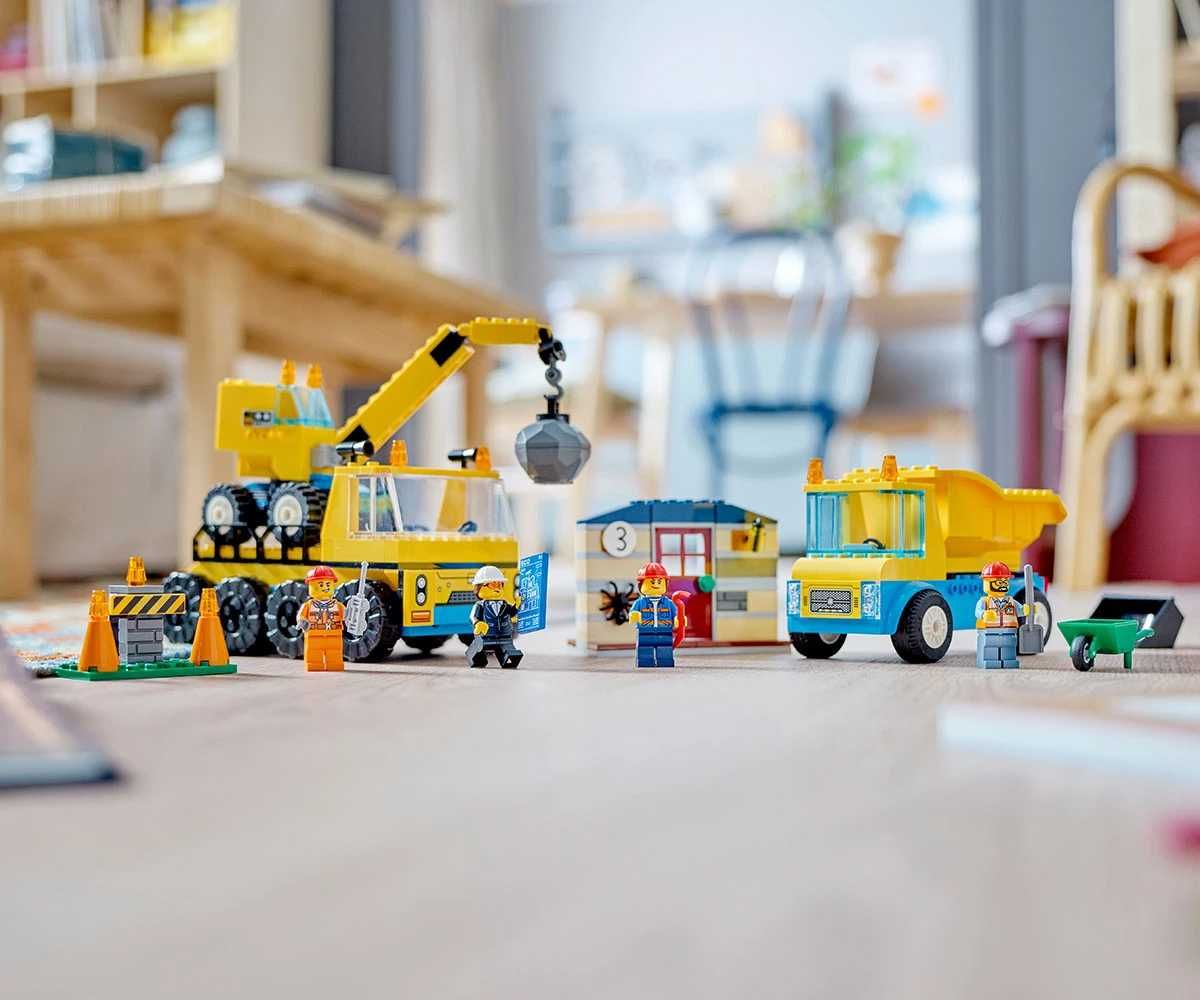 LEGO® City Great Vehicles 60391 - Строителни камиони и кран 235ч
