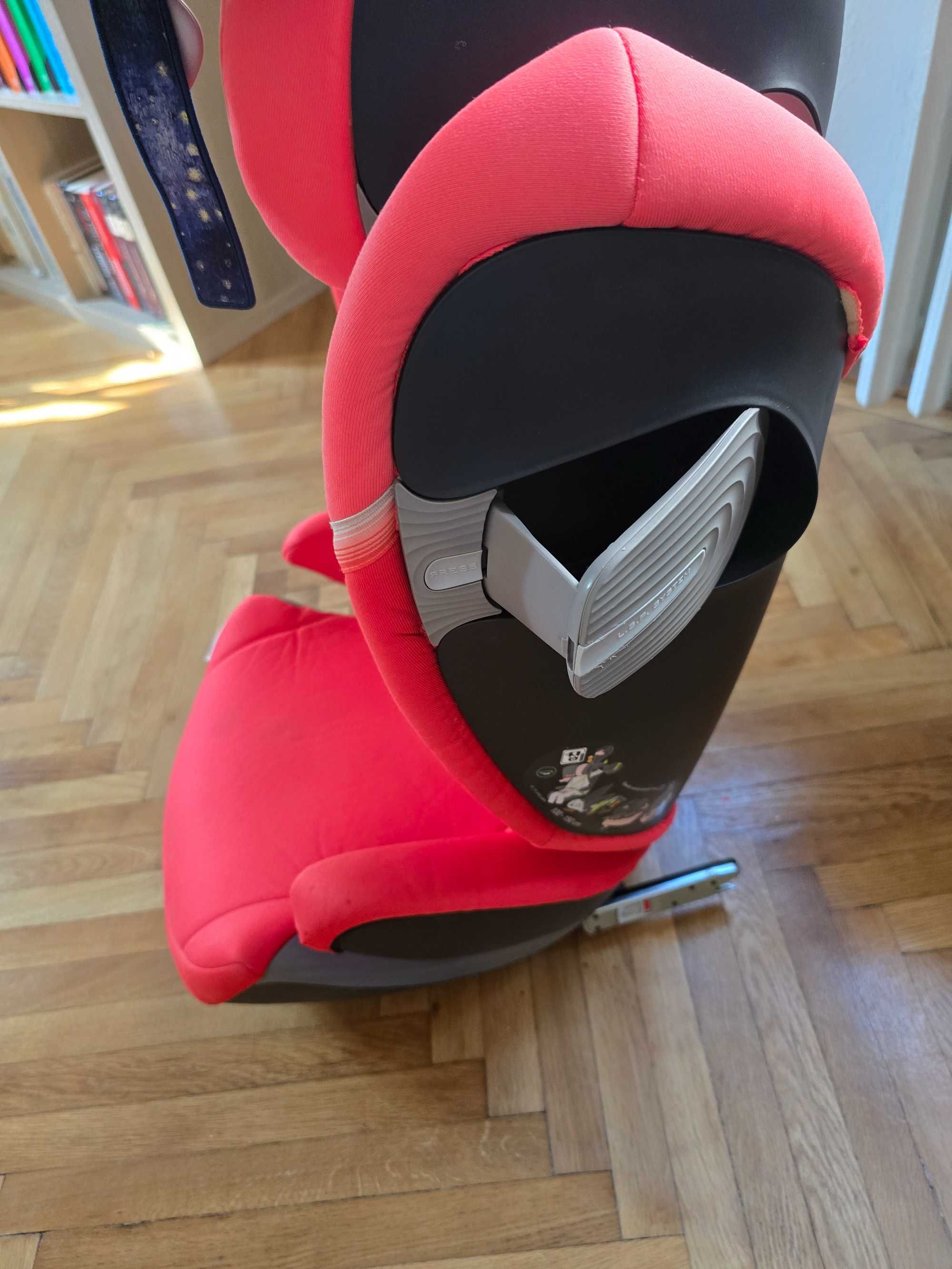Scaun isofix Cybex Solution S2 I-fix - Culoare Corai, ca nou