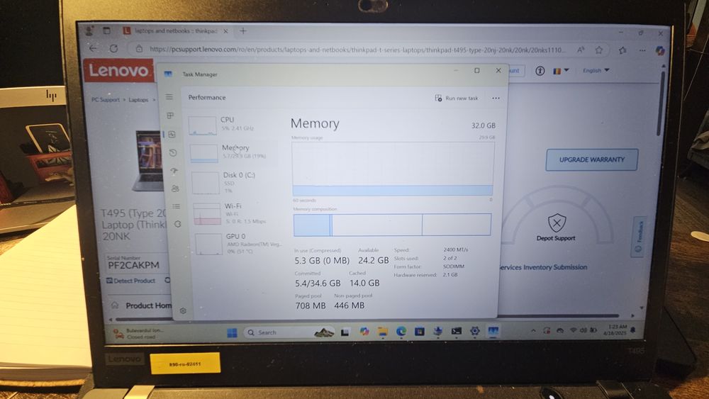 Lenovo t495 ryzen 7 pro