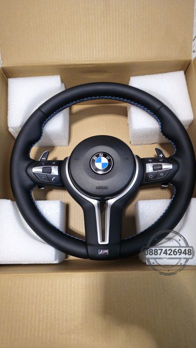 Нов Bmw M sport волан + подарък/ Е90 Е91 Е92  Е83 Е84 Х5 Е70 Е71 Е89