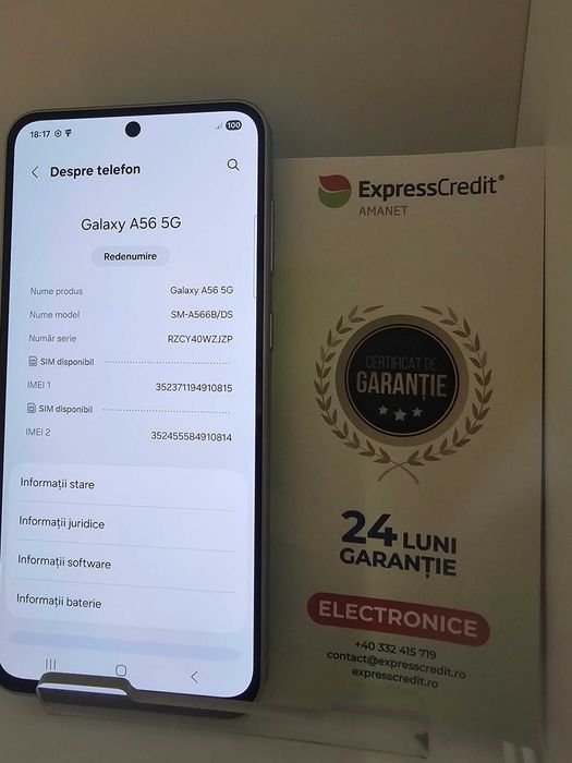 Telefon Samsung A56 (Ag 29 Siraj ) / B33408 / Garantie 2 Ani !!
