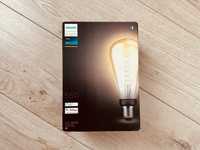 Bec inteligent LED filament Philips Hue ST72, E27, lumina calda