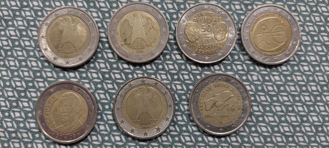 Monede vechi 1 euro, 2 euro