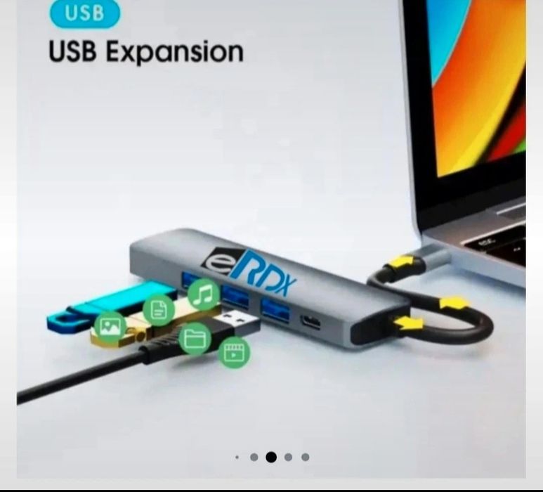 Hub tip C în PD USB2.0 Hub