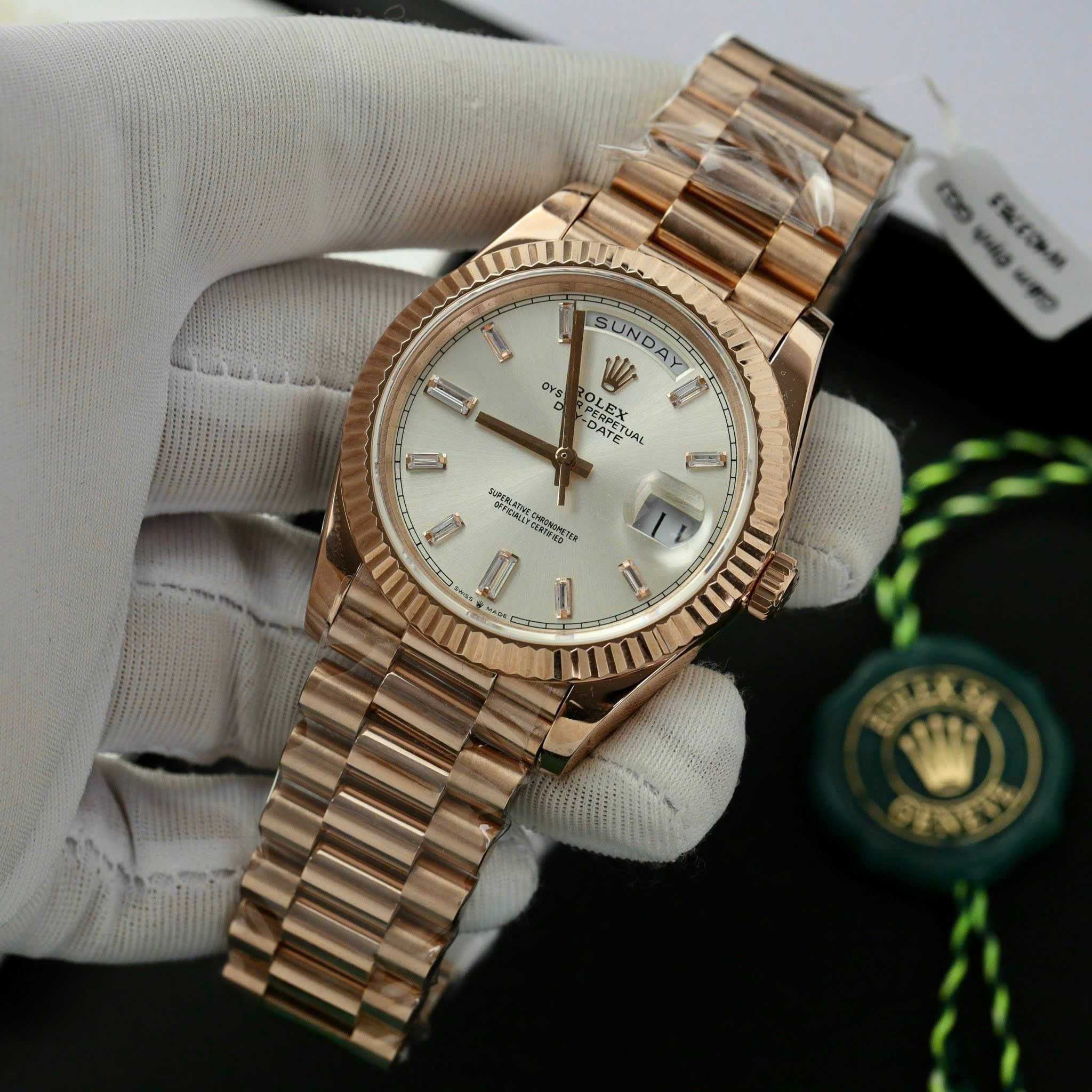Rolex Day-Date 36mm жълто злато / розово злато