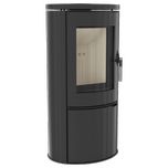 Soba pe lemne din otel si samota dar cu componente din fonta de 10 KW