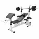 Aparat multifuncțional de fitness cu set de 40 de kg