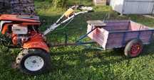 Vand motocultor Ruris 18 cp si remorca