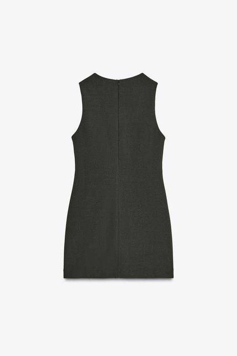 Нова офис рокличка ZARA, цвят каки, размер M!