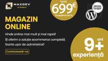Creare Site Web, Realizare Magazin Online, SEO, Promovare, de la 399€