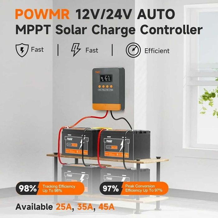 Controler Solar PowMr MPPT 35A, 60A Incarcare Panouri Solare