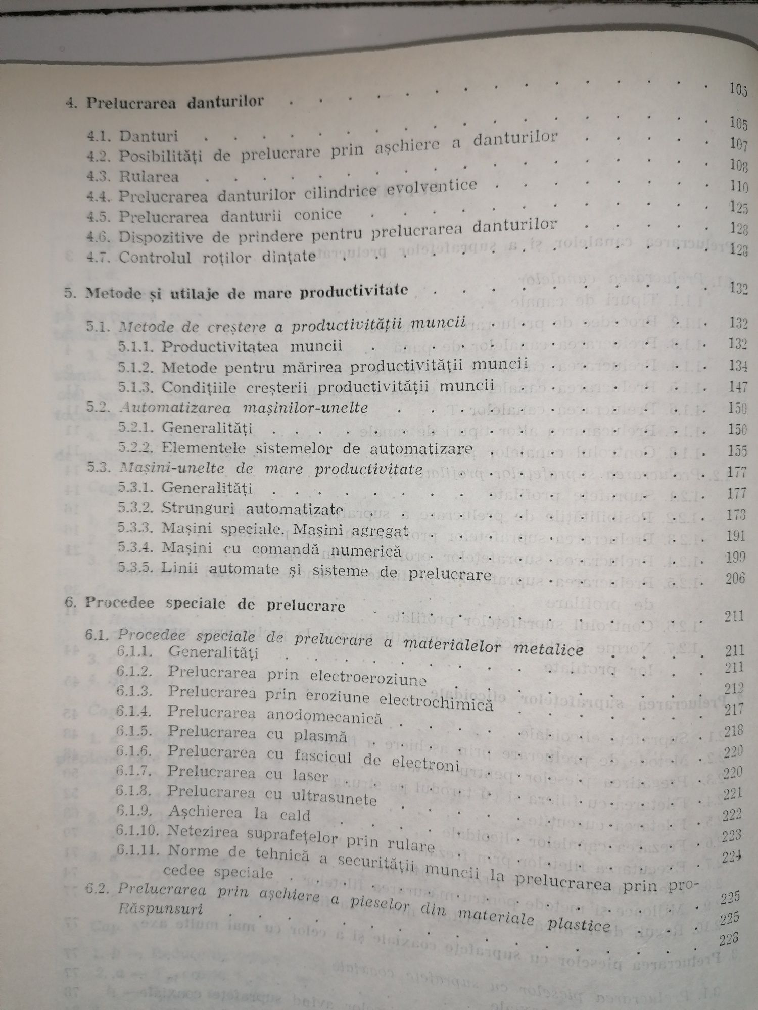 Utilajul și tehnologia prelucrărilor prin aschiere