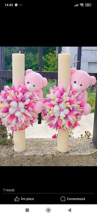 Vând lumânare botez