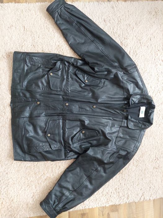 Geaca din piele naturala,de barbati,marime mare