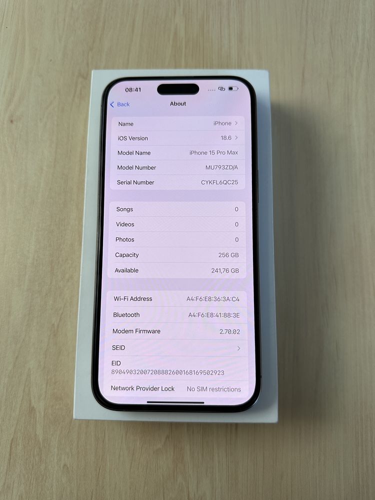 iPhone 15 Pro Max | 256GB | Natural Titanium | 90% Battery | Ca nou
