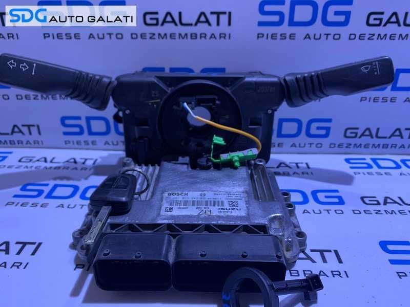 Kit Pornire ECU Calculator Motor Cip Cheie si CIM Imobilizator Opel Astra H 1.7 CDTI 74KW 101CP Z17DTH 2004 - 2010 Cod 55556829 0281011943 [L4508]